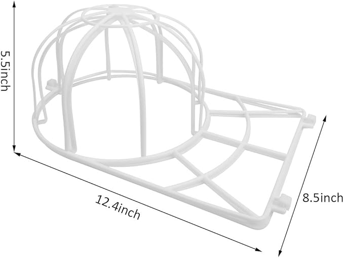Cap Washer Baseball Hat Washer for Washing Machine, 3 Pack Hat Cleaner Rack for Baseball Caps, Dishwasher Hat Washing Holder Cage, Hat Cleaning Frame Shaper Protector for Curved/Flat Bill Ball Cap