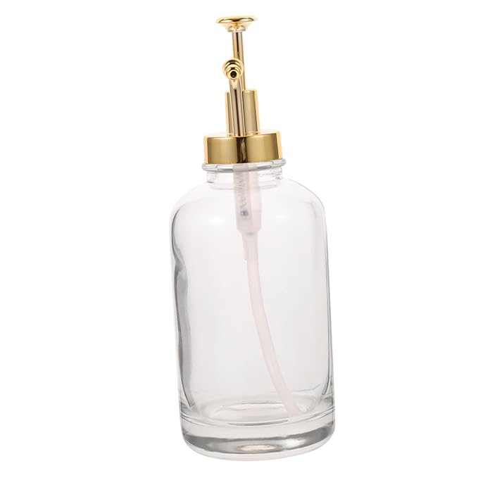 Didiseaon Glass Lotion Bottle Pump Syrup Dispenser for Bar Maple Syrup Soap Sugar Honey
