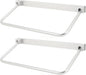 Cyrank Wall Mounted Shoe Storage Rack, Foldable RV Shoe Rack Space Saving Hanging Organizer Aluminum Alloy in Camping RV Travel (Silver)