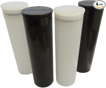 Large Capacity, Fully Smell Proof, Water Proof Containers (2 Black, 2 White)…