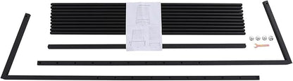Scarf Display Stand, 10 Tier Metal Scarf Holder Organizer, Scarf Hanger Scarf Holder Scarf Organizer Belt Organizer Pants Rack Scarf Rack for Commercial Clothing Retail Store (Black, 120cm)