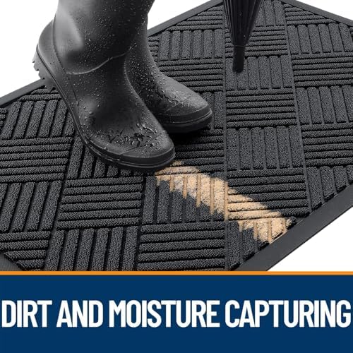OLANLY Front Door Mat Outside Entrance 35x23, Waterproof Heavy-Duty Doormat - Image 3