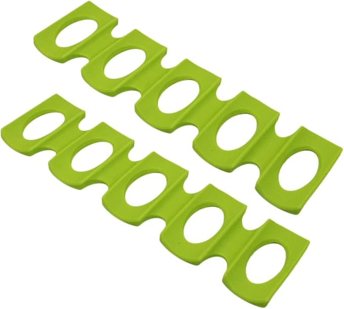 IMIKEYA 2pcs Silicone Beer Pad and Beverage Stacking Mat Non-slip Organizer for Beer Wine Cans and Drinks for Home Parties and Refrigerators Green