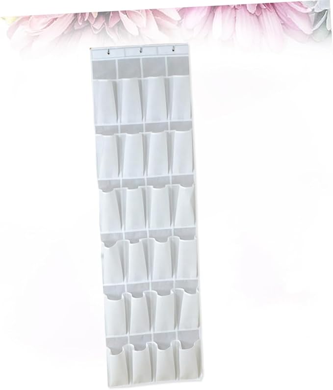 Ciieeo 24-Pocket Over-The-Door Shoe Storage Organizer Non-Woven Fabric Hanging Bag Space-Saving Hanging Storage for Shoes and Accessories Practical Design for Home and Travel