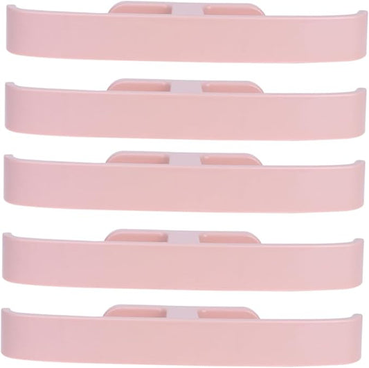 5 Pack Sticky Wall Mount Shoes Rack Slippers Organizer Door Shoe Hangers Elastic Plastic Wall Mounted Storage Pink