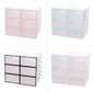 Luxshiny Stackable Shoe Storage Boxes Plastic Organizer Thickened Shoe Container for Men Black Frame 6pcs Storage Bin for Closet and Home
