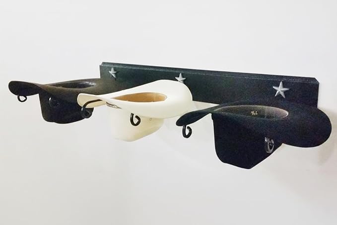 American Made Cowboy Hat Holder STAR 693 BLK