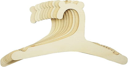Newborn Environmentally Wooden Hanger for Baby Clothes ,Baby Children Wooden Hangers for Clothes Hangers - 20 Pcs Set (9 inches)