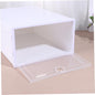 Healifty 6pcs Thickened Transparent Shoe Boxes Drawer Type Organizer for Sneakers High Heels Boots Space Saving Stackable Shoe Storage Bins with Plastic Design for Easy Viewing and Multi