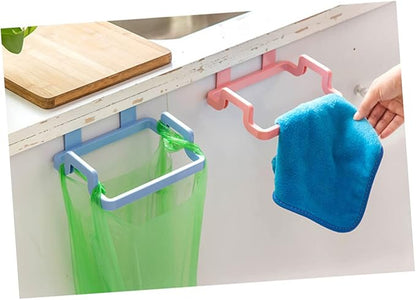 Garneck Kitchen Cabinet Hanging Bag Garbage Rack Removable Bracket Trash Can Holder