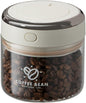 Coffee Bean Storage Container with One-way Valve Airtight Lid Date Tracker for Coffee and More Food Fresh and Storage, Clear Borosilicate Glass Coffee Canister(0.5 Qt - 6 OZ)