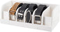 PH PandaHall Belt Storage Holder, 6 Compartments Belt Container Organizer White Belt Display Case Belt Organizer for Closet and Drawer Belt Storage Organizer Display for Men Women 1.93 Inch Wide