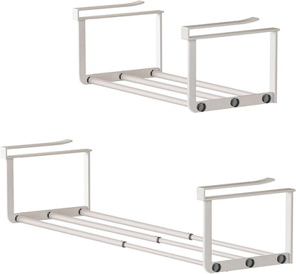 Expandable Shoe Rack & Hanging Shoe Organizer, Adjustable Under Shelf Storage for Closet, 16.5"-31.5" Space Saving Rack for Closet Pantry Laundry Room