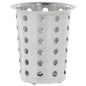 HUBERT Perforated Silverware Cylinder Stainless Steel - 4 1/2"Dia x 5 1/2"H