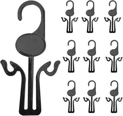 MAGICLULU 30Pcs Shoe Hanger Hooks 7.08X3.54In Slipper Drying Rack Hanging Shoe Organizer for Closet Entryway Storage Plastic Display Hangers