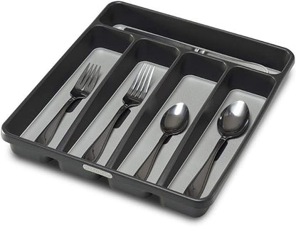 madesmart Small Silverware Tray, Granite