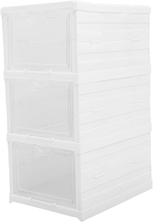 Shoe Storage Box Multilayer Shoe Boxes Entryway Organizer Material Easy to Clean