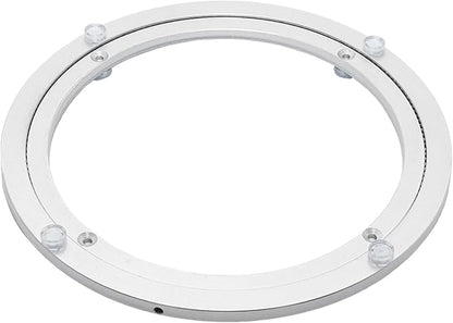 1Pcs 250mm / 9.84" Aluminum Alloy Lazy Susan Turntable Bearings, 10" Round Rotating Bearing Turntable Base(Base Only), for Kitchen Storage, Corner Shelves, Book Rack