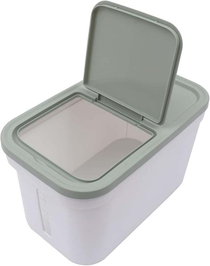 22lbs Rice Dispenser Large Rice Cereal Storage Container Airtight Flour Grain Storage Bucket Food Flour Storage Bins Grain Storage Container for Rice, Beans, Grains, Cereal Dry Food