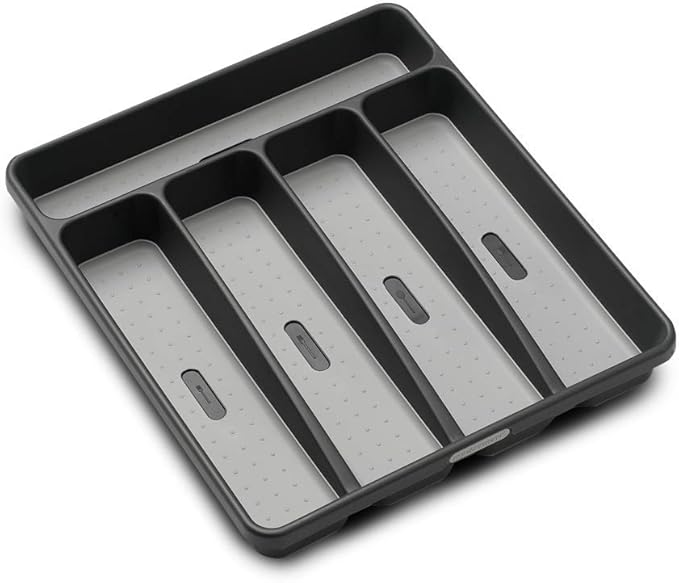 madesmart Small Silverware Tray, Granite