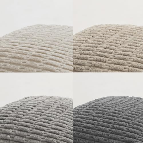 Fancy Homi 4 Packs Decorative Throw Pillow Covers for Living Room Couch Bed, Modern Farmhouse Boho Home Décor Accent Cushion Case, 24" x 12", Grey Series - Image 4
