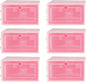 6pcs Stackable Thickened Pink Plastic Shoe Boxes Small Size Foldable Shoe Storage Containers for Home and Closet Organization