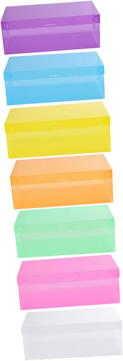 Healifty Shoe Storage Box Sturdy Plastic Foldable Storage Bin Stacked Shoe Boxes Easy to Use