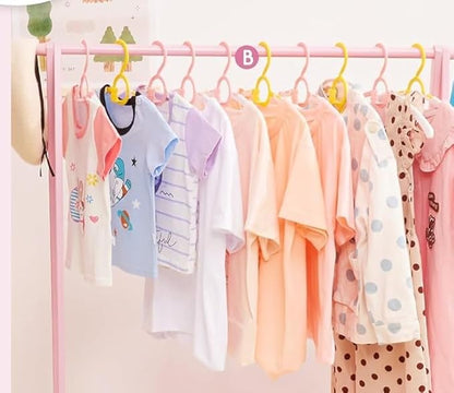 HGYZE Baby Nursery Closet Hangers, Ultra-Thin Non-Slip and Extendable Laundry Infant Pant Hanger for Newborn Clothes -20pcs Yellow Gift- Adjustable Children Coat Hanger for Girl Boy Toddler Kids Child