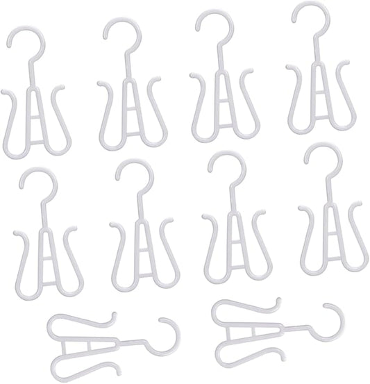 Homoyoyo 10Pcs Plastic Shoe Drying Hooks Multi Functional Shoes Hanging Organizer for Home Easy to Drain