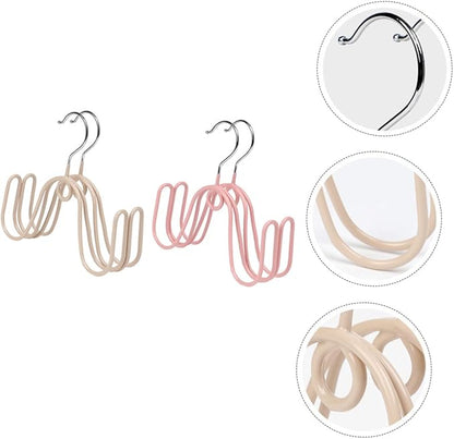 4pcs Stainless Steel PVC Shoe Drying Rack Space-Saving Hanging Storage for Shoes -Dry Organizer for Entryway and Balcony