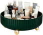 360°Rotating Organizer,Lazy Cosmetic Perfume Storage Organizer,Large-Capacity Round Display Box,Suitable for Bathroom Countertops,Dressers (Peacock Green)