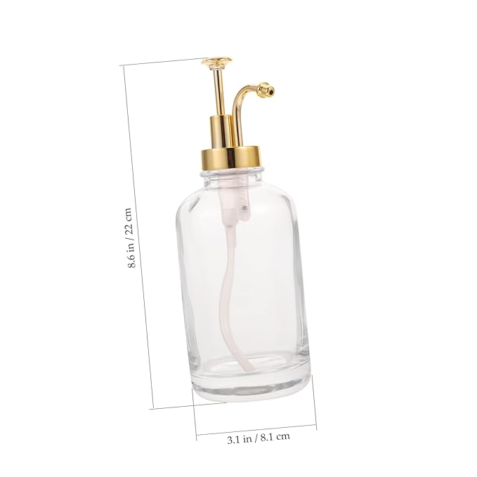 Didiseaon Glass Lotion Bottle Pump Syrup Dispenser for Bar Maple Syrup Soap Sugar Honey