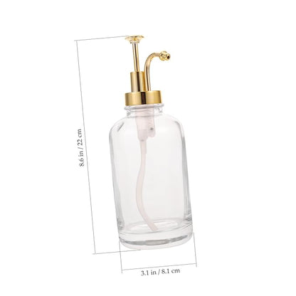 Didiseaon Glass Lotion Bottle Pump Syrup Dispenser for Bar Maple Syrup Soap Sugar Honey