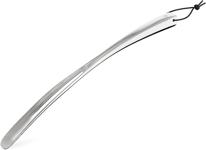 Umbra Shoehorn Premium Silver Long-Handled Metal 18 Inch Horn Stick for Men, Women, Kids, Boots Stainless Steel Heavy-Duty Shoes Remover, Aluminum, 0.4 x 0.4 x 0.4