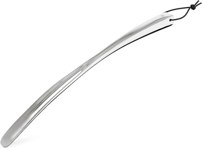 Umbra Shoehorn Premium Silver Long-Handled Metal 18 Inch Horn Stick for Men, Women, Kids, Boots Stainless Steel Heavy-Duty Shoes Remover, Aluminum, 0.4 x 0.4 x 0.4