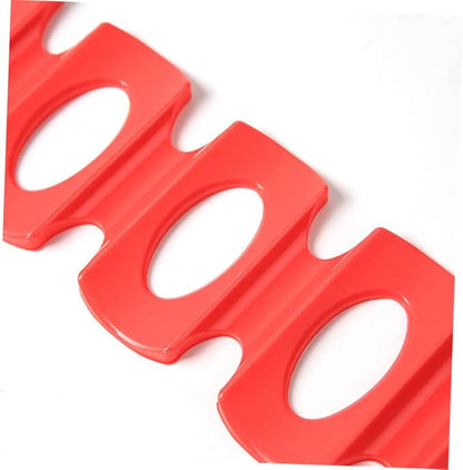 Ciieeo 3pcs Silicone Beverage Storage Mat Organizer for Refrigerator High-temperature Resistant Can Holder for Cans and Bottles Space-saving Red Design for Fridge Pantry