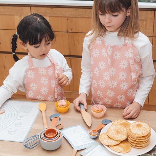 Kids Apron for Girls & Boys - Toddler Apron with Pocket for Cooking, Baking - Image 7