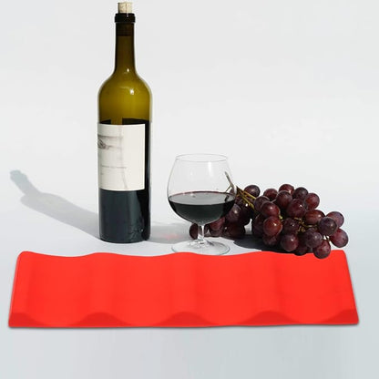 Zerodeko 2pcs Modern Silicone Wine Bottle Holders Stackable Drink Organizers for Wine Soda and Bottled Beverages Creative Space-Saving Design for Home Bar Party Use