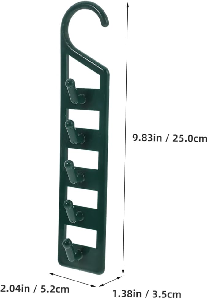 LIFKOME 6PCS Multi-Functional Closet Hangers for Clothes Heavy Duty Plastic Space Saving Hanger Organizer for Jeans Shirts Sweaters Dorm Room Storage