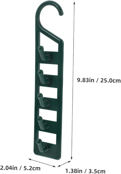 LIFKOME 6PCS Multi-Functional Closet Hangers for Clothes Heavy Duty Plastic Space Saving Hanger Organizer for Jeans Shirts Sweaters Dorm Room Storage