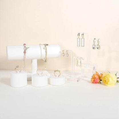 2pcs Acrylic earring display stands for selling, Clear earring holder organizer, transparent L bar earring hangers mini stand【Clear Acrylic Earring L Stand-2pcs 】