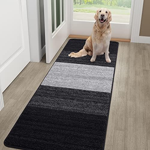Kitinjoy Indoor Outdoor Door Mat, 59x20 Non-Slip Dirt Trapper Doormats by Kitinjoy