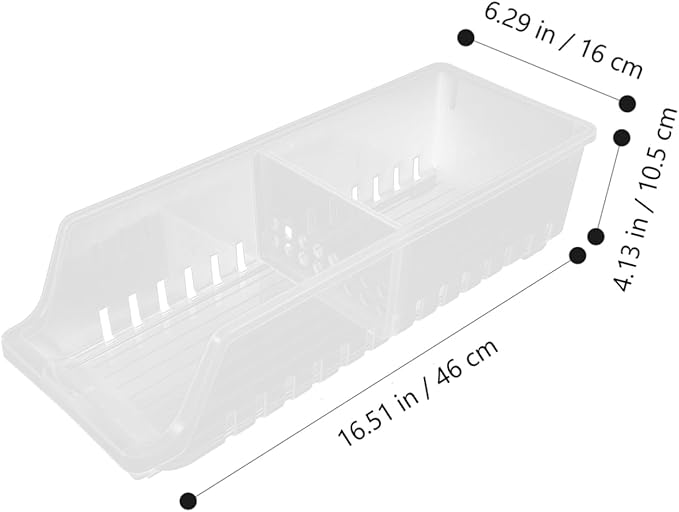 PRETYZOOM Stackable Can Storage Box Drink Fridge Organizer Soda Can Dispenser for Refrigerator Compact Beverage Holder Dispenser Bin
