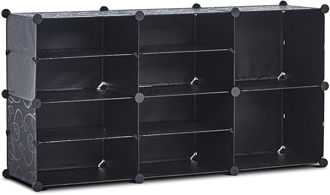 Portable Shoe Rack Organizer, 4 Tier Storage Shoe Cabinet for 18 Pair, Shoe Organizer for Heels, Boots, Slippers