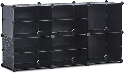 Portable Shoe Rack Organizer, 4 Tier Storage Shoe Cabinet for 18 Pair, Shoe Organizer for Heels, Boots, Slippers