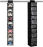 Hat Organizer, 10 Shelf Hanging Hat Organizer for Baseball Caps, Non-Woven Fabric Hats Rack with Dust Cover, Space-Saving Hat Holder Organizer for Closet, Dorm, Bedroom, Apartment