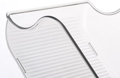 2Pcs Soda Can Organizer for Refrigerator, Refridge Organization and Storage, Canned Goods Organizer for Pantry, Produce Containers for Fridge, Clear Plastic Fruit Storage Containers for Fridge