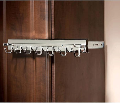 Sidelines Premier Pullout Swivel Belt Rack for Custom Closet Systems