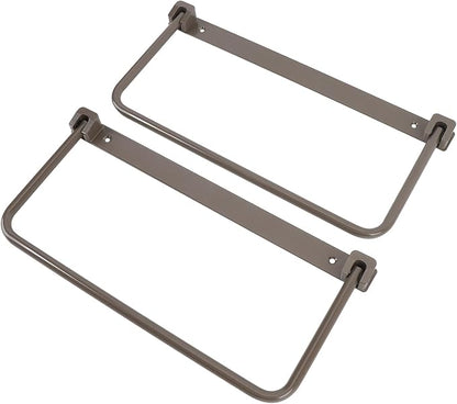 Foldable RV Shoe Rack, Alumiun Alloy Hanging Shoe Storage Shelf for Motorhome Yacht, Wall Mounted Shoe Organizer for RV with Installation Screws, Fitment for RV, Travel Trailer,