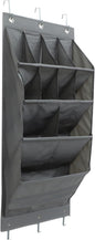 Happyyami 1Set Multi Layer Closet Hanging Pouch Over the Door Storage Organizer for Shoes Craft Supplies and Essentials Easy Install No Tools Needed Grey